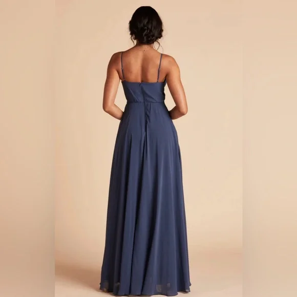 SOLD Birdy Gray Kaia Dress Slate Blue Formal Gown Bridesmaid Prom Dress - Picture 7 of 10